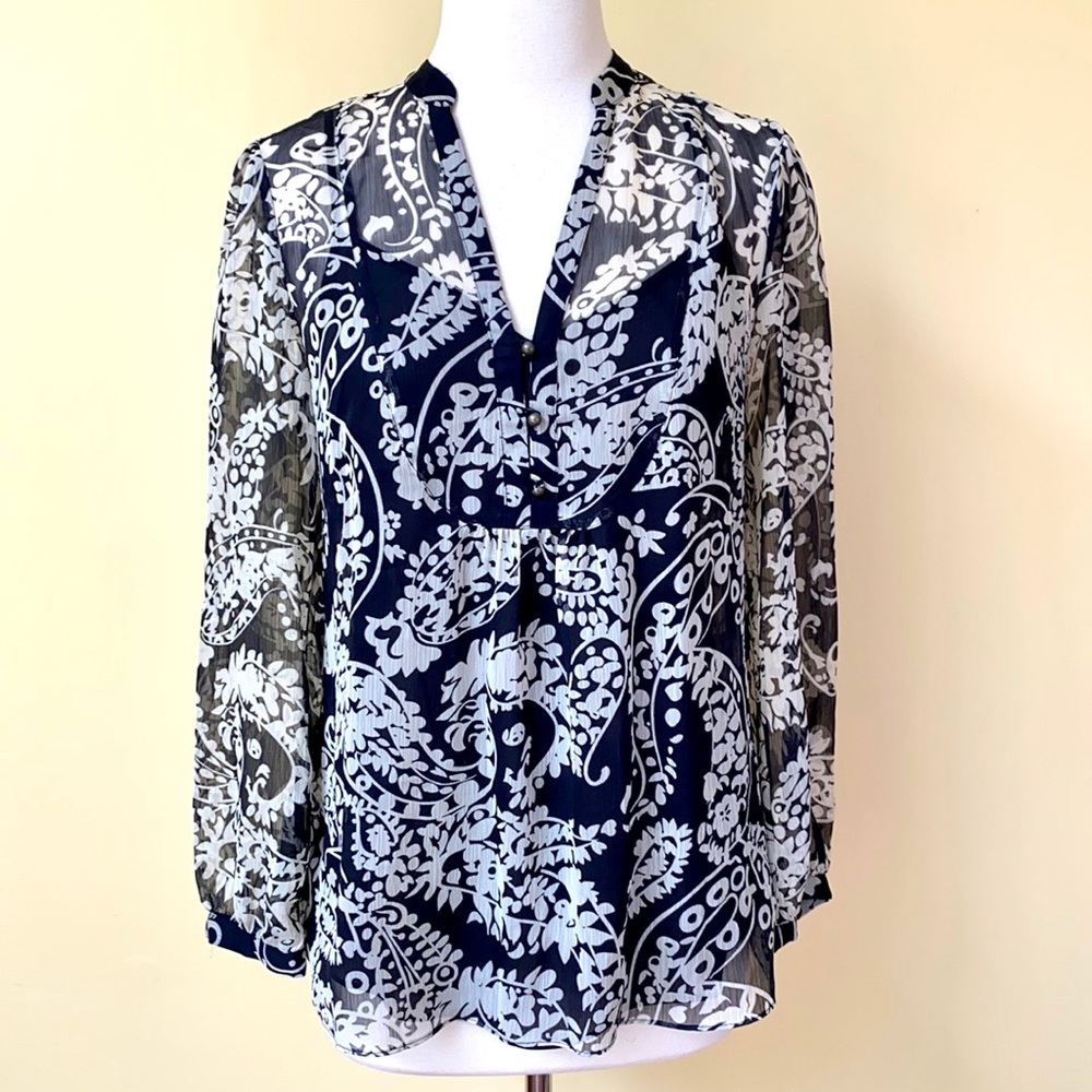 Banana Republic 2 Layer Cami Pattern Blouse